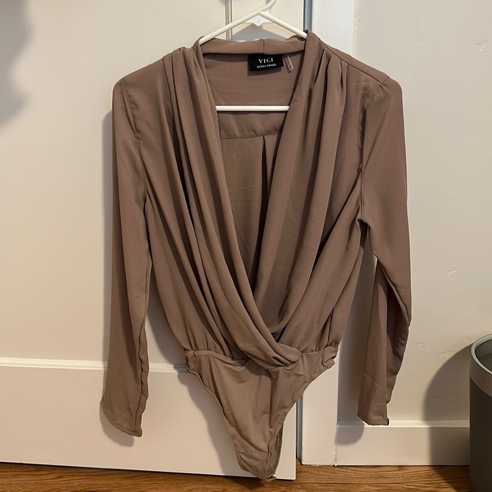 Draped bodysuit